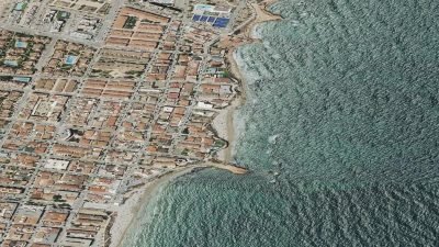 Vista aérea de Calas de Rocamar, Pilar de la Horadada