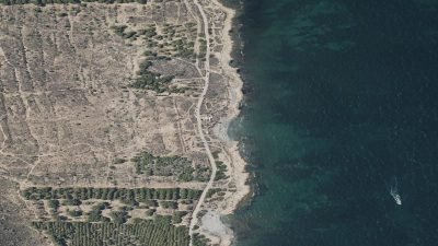 Vista aérea de Caleta dels Gossets, Santa Pola
