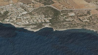 Vista aérea de Caló Santanyí, Santanyí
