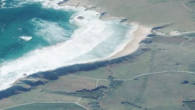 Vista aérea de Campelo, Valdoviño