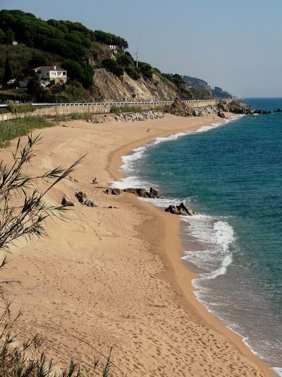 Playa de Can Villar en Sant Pol de Mar