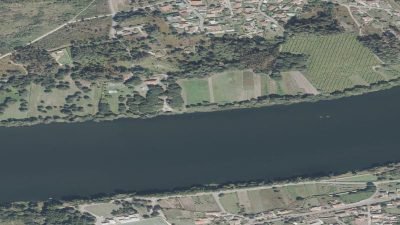 Vista aérea de Carregal, Tomiño