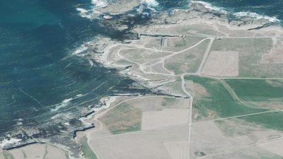Vista aérea de Cegoñas, Ribadeo