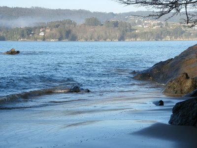 Playa de Centroña en Pontedeume