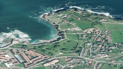 Vista aérea de Cervigón, Gijón