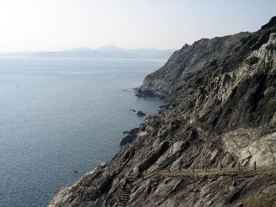 Playa de Claper en Portbou