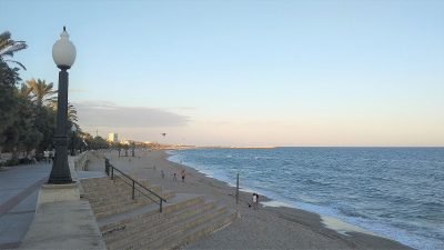 Playa de Coma-Ruga en El Vendrell