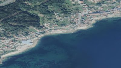 Vista aérea de Conchido, A Pobra do Caramiñal