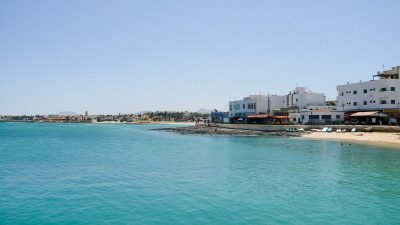 Playa de Corralejo en La Oliva