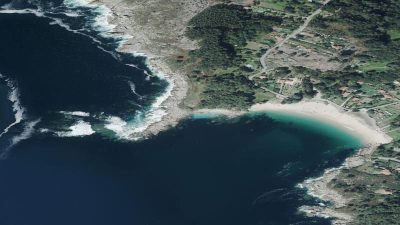 Vista aérea de Cunchosa, Bueu
