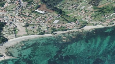 Vista aérea de Da Mona, Moaña