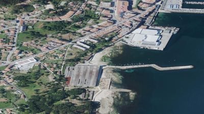 Vista aérea de Do Salgueirón, Cangas