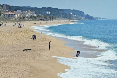 Playa del Cavaió en Arenys de Mar