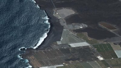 Vista aérea de El Charcón, Tazacorte