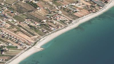 Vista aérea de El Marjal Norte, Alcanar