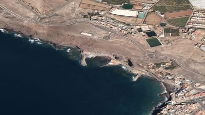Vista aérea de El Muelle, Gáldar