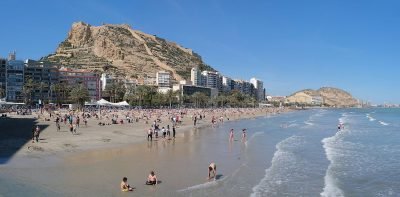 Playa del Postiguet en Alacant/Alicante