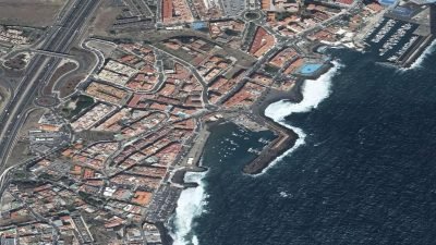Vista aérea de El Pozo, Candelaria
