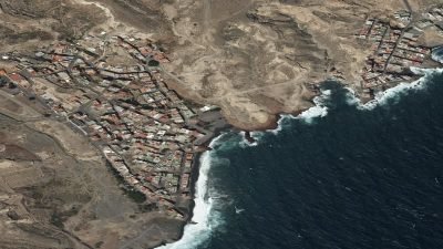 Vista aérea de El Río, Arico