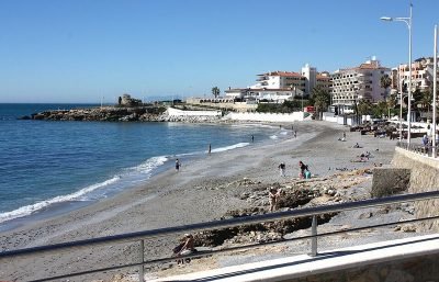Playa del Salón en Nerja