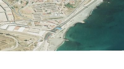 Vista aérea de El Tarajal, Ceuta