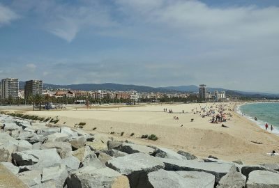 Playa del Varador en Mataró
