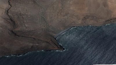 Vista aérea de Ereses, Alajeró