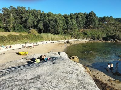 Playa de Escarragadoira en A Illa de Arousa