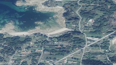 Vista aérea de Espiñeiro, A Illa de Arousa