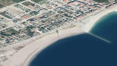 Vista aérea de Grao - Malvarrosa, Borriana/Burriana