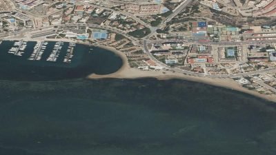 Vista aérea de Isla del Ciervo, Cartagena