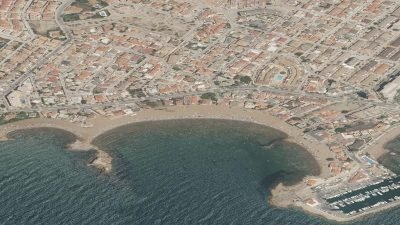 Vista aérea de Junta de Los Mares, Mazarrón