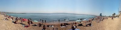 Playa de la Barceloneta en Barcelona