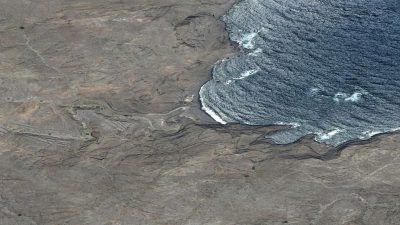 Vista aérea de La Caleta de Hermigua, Hermigua