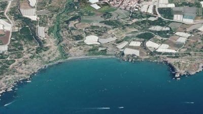 Vista aérea de La Caleta de Maro, Nerja