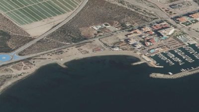 Vista aérea de La Casica Verde, Águilas