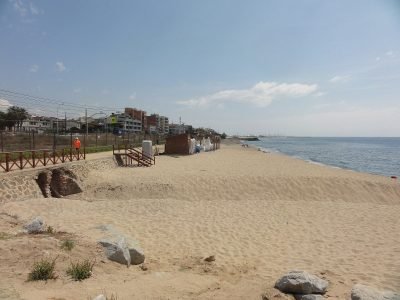 Playa de la Descàrrega en Premià de Mar