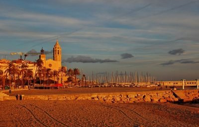 Playa de la Fragata en Sitges