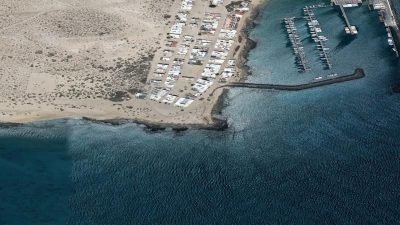 Vista aérea de La Laja, Teguise