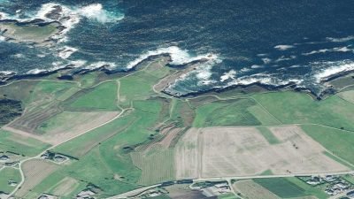 Vista aérea de La Losera, Navia