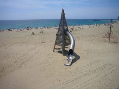Playa de la Mar Bella en Barcelona