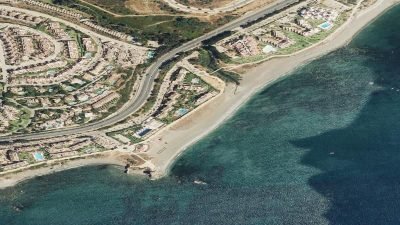 Vista aérea de La Paloma, Casares