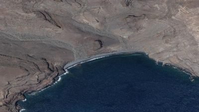Vista aérea de La Roja, San Sebastián de la Gomera