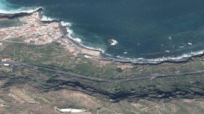 Vista aérea de Las Aguas, San Juan de la Rambla