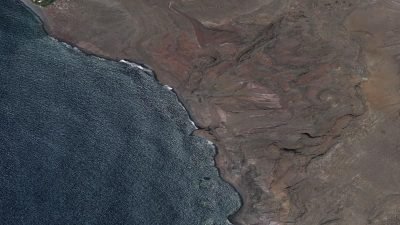 Vista aérea de Las Arenas, Vallehermoso