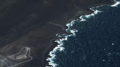 Vista aérea de Las Cabras, Fuencaliente de la Palma