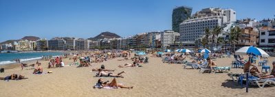 Playa de las Canteras en Las Palmas de Gran Canaria