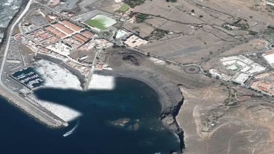Vista aérea de Las Nieves II, Agaete
