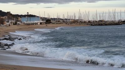 Playa de Les Barques en Sant Andreu de Llavaneres