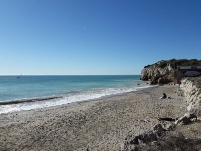 Playa de Les Coves en Sitges